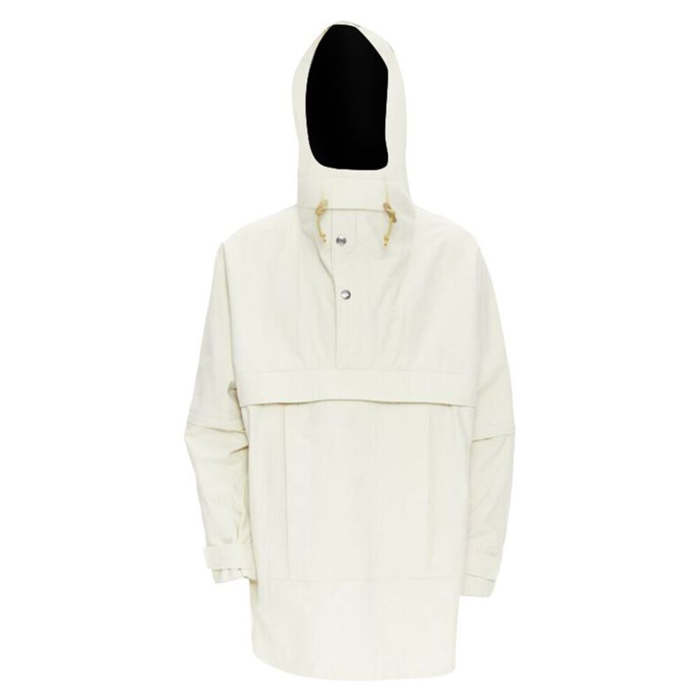 Gucci North Face light beige nylon windbreaker anorak jacket